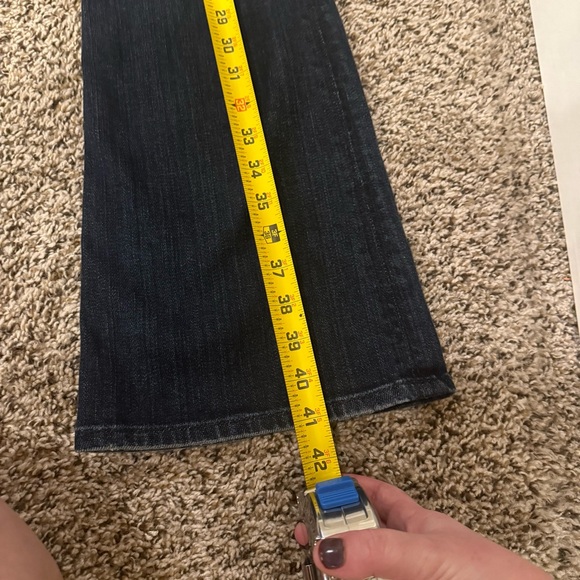 HUDSON Y2K Dark Blue Wash Low Rise Flare Bootcut Denim Jeans Women’s Size 30 - Picture 6 of 12